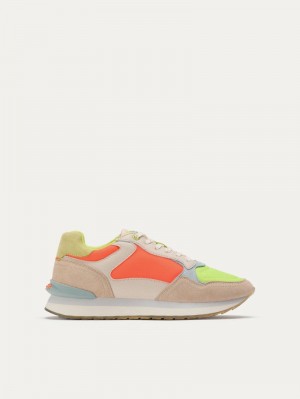 Green Orange Grey Women's Hoff City Valencia Trainers | ZMB5951OC