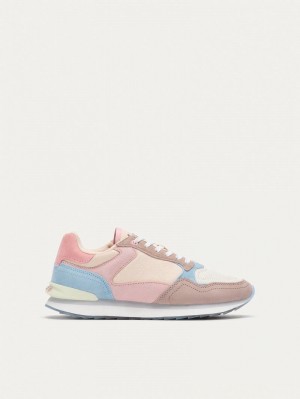 Pink Blue White Women's Hoff City Barcelona Trainers | CQU5152EF