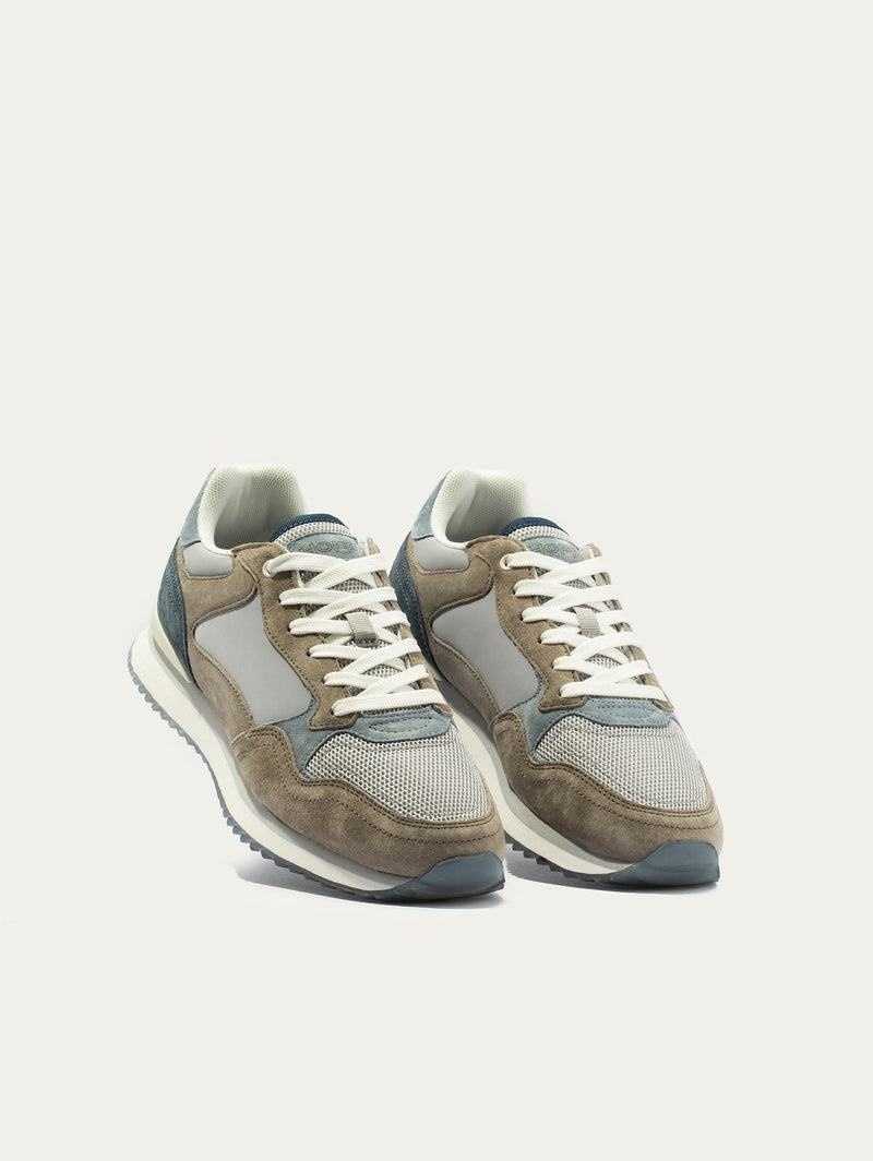 Grey Khaki White Men's Hoff City Bristol Trainers | DXZ1792SN