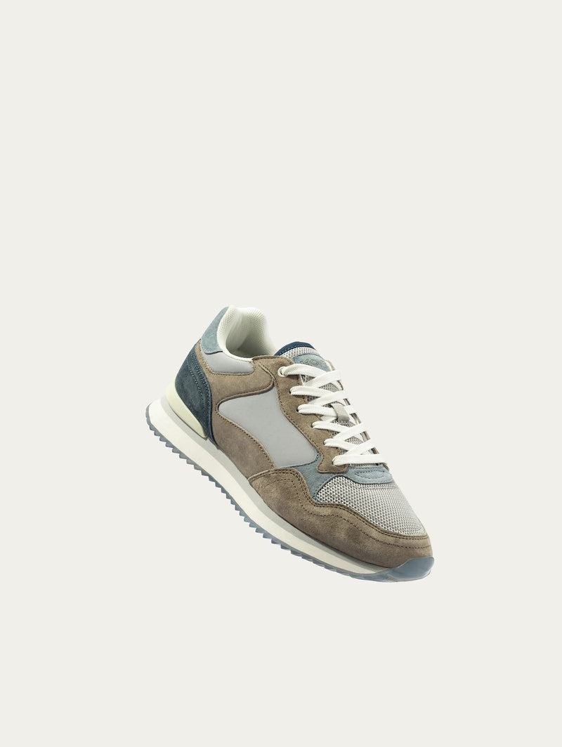 Grey Khaki White Men's Hoff City Bristol Trainers | DXZ1792SN