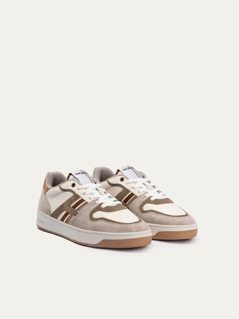 White Grey Brown Men's Hoff Metro Trocadero Trainers | UGE7410VA